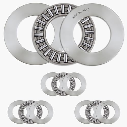 XiKe 4 Stück AXK 3047+2AS Druck-Nadelrollenlager 30x47mm mit Unterlegscheiben, passend für DIY/Elektro- & Handwerkzeuge, Autos/LKWs/Anhänger/Zwei- & Dreiräder, usw.