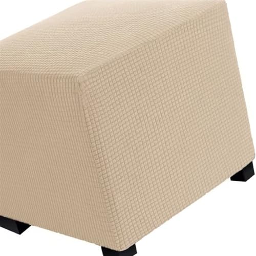 Miecoae Funda Otomana 50×50 65×65 45×45cm, Funda de Reposapiés de Sofá, Funda para Taburete Extraíble Lavable Protector de Puff con Parte Inferior Elástica(Color:Colour10,Size:50x50cm)
