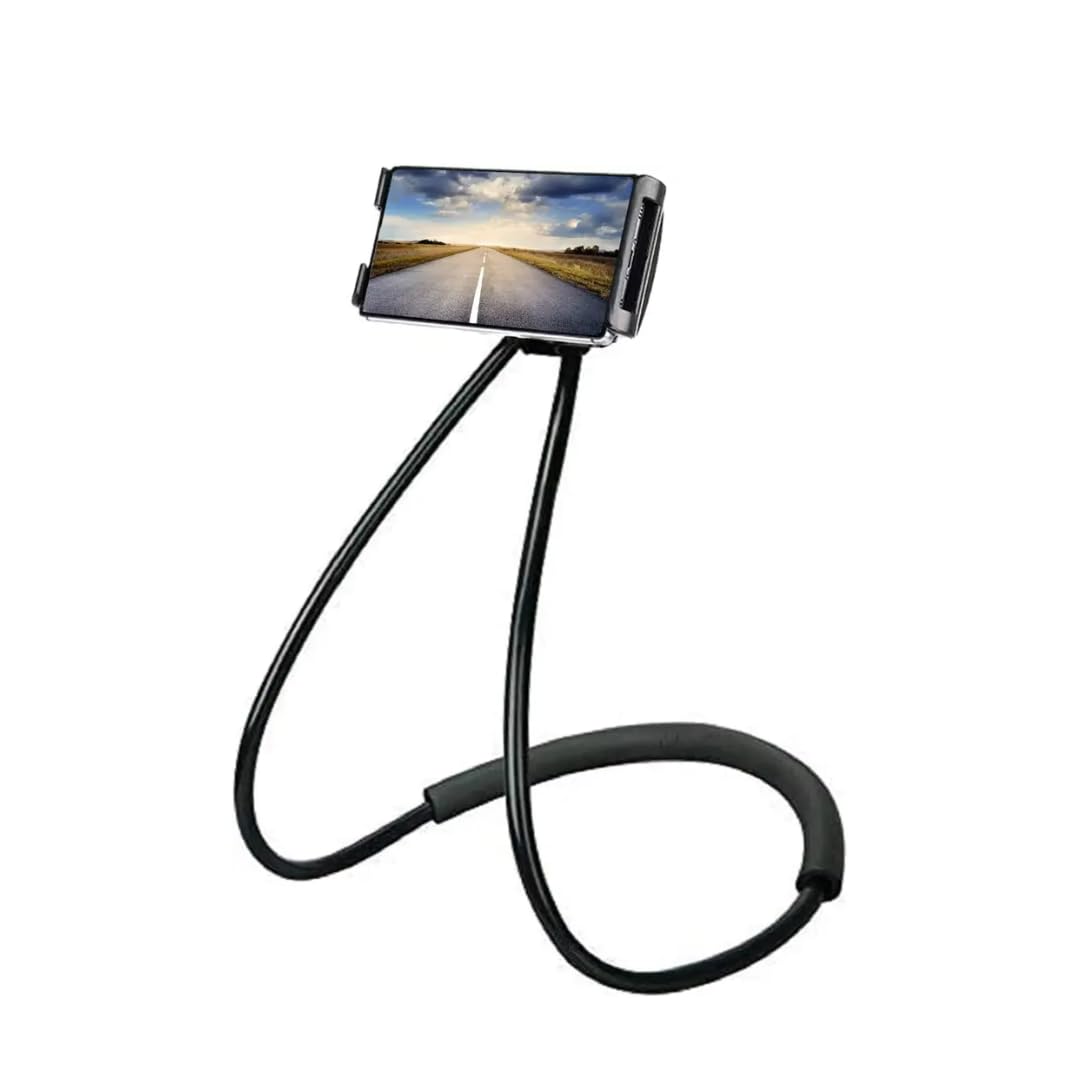 king shine Lazy Neck Phone Holder Neck Hanging Mobile Cell Phone Stand 360 Rotating Flexible Long Arms Stand Clip Holder Compatibl with 4-7 Inches Smatphones - Black (B0D73MXCN4) Amazon Price History, Amazon Price Tracker