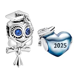Blue Heart 2025 Graduation Owl Cap