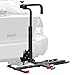 Silver Spring Foldable Manual Wheelchair Carrier Platform with Hitch Ball Mount, and Tilt Feature for Easy Roll-On Loading, 100 lb. Weight Capacity