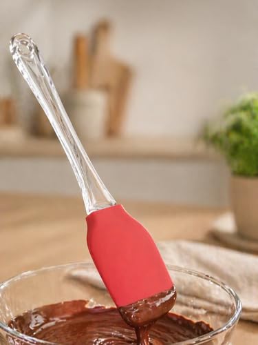 Silikon Spatula Premium Çok Amaçlı Esnek Uçlu Çıkarılabilir Başlıklı Isıya Dayanıklı Pasta Mutfak Sıyırma Kaplama Spatulası