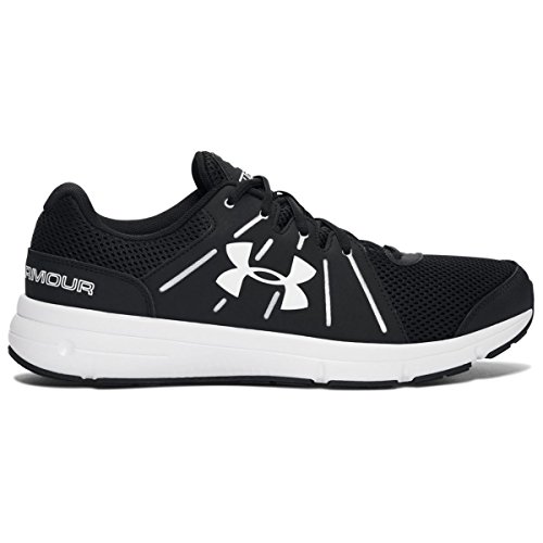 Under Armour Men's Dash RN 2, Black/White, 9 D