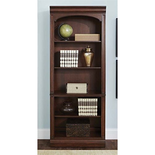 Liberty Furniture Industries Brayton Manor Jr Executive Open Bookcase, W30 X D15 X H76, Dark Brown #TOP1