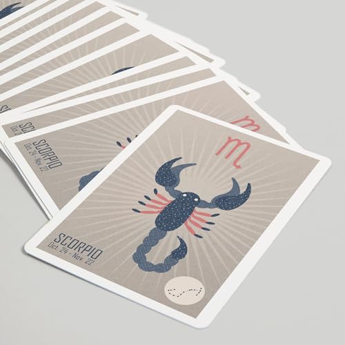 Lantern Press Scorpio Naipes Póker 52 Cartas miniatura 5