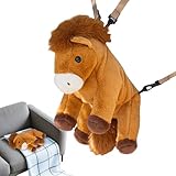Sojuaxi 可愛い動物のバックパック,馬型 リュックサック,人形 プラッシュ リュック | 子供 男の子 女の子 息子 娘 保育園 幼稚園 デイケア 旅行 ピクニック 週末旅行 向け