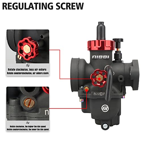 NIBBI Carburetor PE22mm, Fits 125cc 130cc 140cc Flange Motorcycle Engines, With Main Pilot jet, fits for Apollo RFZ125 SSR125 GY6 ATV Pit Dirt bike Taotao Predator212 - Thumbnail 6