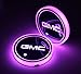 2pcs LED Car Cup Holder Lights For GMC, 7 Colors Changing USB Charging Mat Luminescent Cup Pad , Interior Atmosphere Lamp