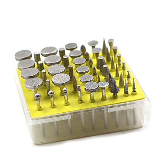 Set de 50 fresas rotativas diamantadas 1/8'' para herramientas rotativas miniatura 2