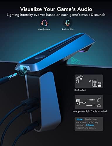 Govee Envisual Technology DreamView G1 Pro Gaming Lights, RGBIC Backlights for Monitor PC(24-32''), LED Neon Strip Light&Light Bars with Camera, Works with Alexa & Google Home
