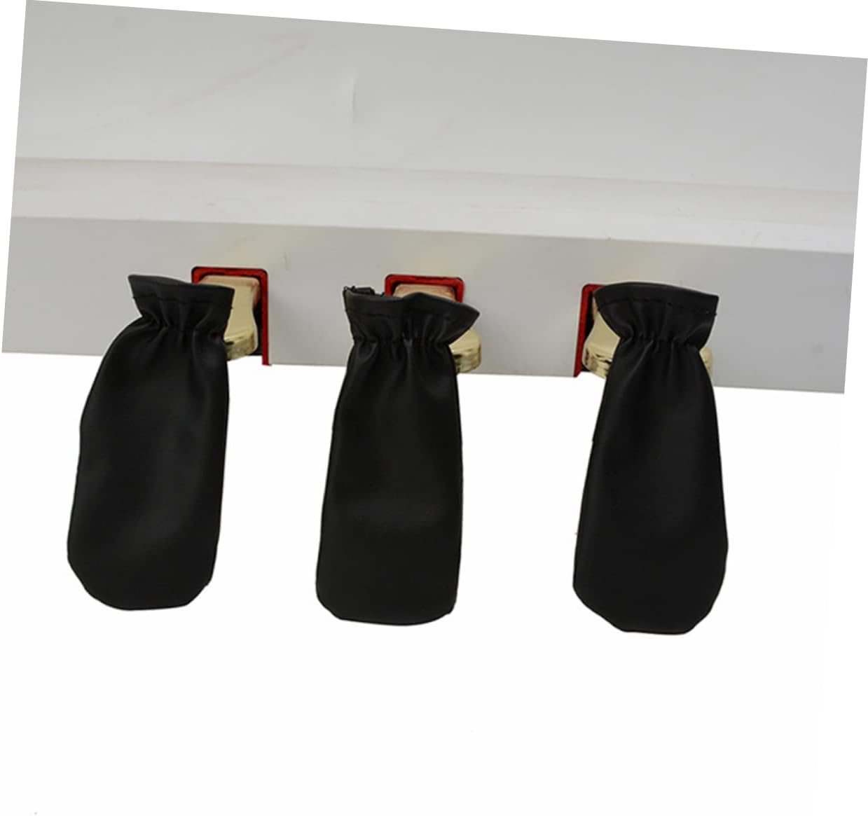 3Pcs Piano Pedal Cover Set PU Leather Protective Foot Pads for Piano Pedals Non-Slip Sturdy Accessories