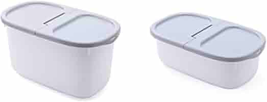 密閉米びつ　4キロ Amazon｜米びつ 4kg+8kg 保存容器 ライスストッカー おしゃれ