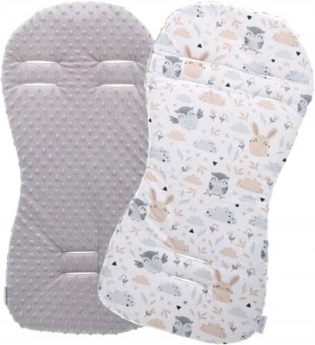 Baby Liner Pad Stroller Pushchair 71x35cm Dimple Insert Grey/Forest Friends