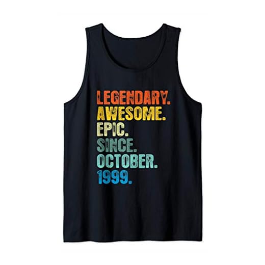 Camiseta legendaria desde octubre 1999, regalo de 21 años Camiseta sin Mangas