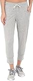 Reebok Damen Elements Jersey Capri Cuffed Hem Jogginghose, Medium Grey Heather, S