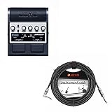 JOYO JAM Buddy Practice Amp Pedal All-in-One Bundle with CM-12 Musical Instrument Mono 6.35mm Audio Cable Straight-to-Right Angle