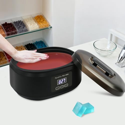 Kąpiel parafinowa do rąk i stóp, z wyświetlaczem dotykowym LED, pojemność 3,4 l, szybkie nagrzewanie i zabezpieczenie przed przegrzaniem, do pielęgnacji dłoni, pielęgnacji stóp i produkcji świec