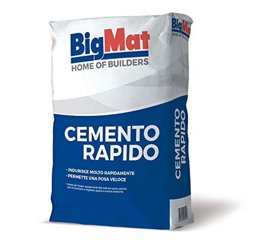 BIGMAT Béton Rapide 25 kg Mortier Hydraulique Prise et Durcissement Rapides Transparent