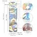 100 Pieces Smell Proof Bags Holographic Packaging Bags Storage Bag with Clear Window for Food Storage (Holographic Color, 2.8x8.7 Inch)