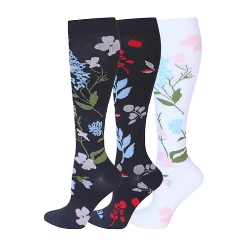 HDSDVNON Meias de suporte multiusos (pacote de 3): calçado confortável para treino e uso diário, D6