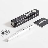 amazon kaweco clip El tamaño compacto se siente justo en tu mano, 10,4 pulgadas de largo (104 mm) cerrado, 5,2 pulgadas de largo (132 mm) abierto, y ligeramente más de 14 mm de diámetro. Hecho de aluminio sólido y resistente.