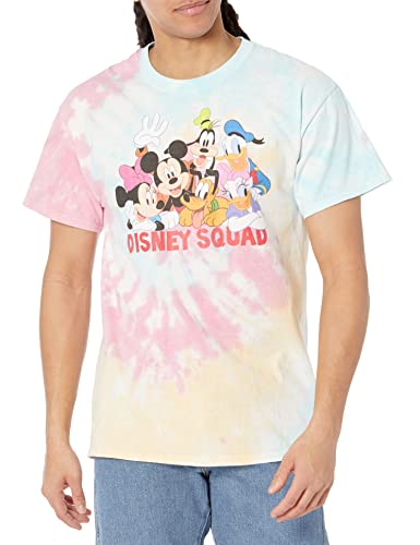 T-shirt Disney Characters Squad XL homme vêtement manches courtes bleu rose