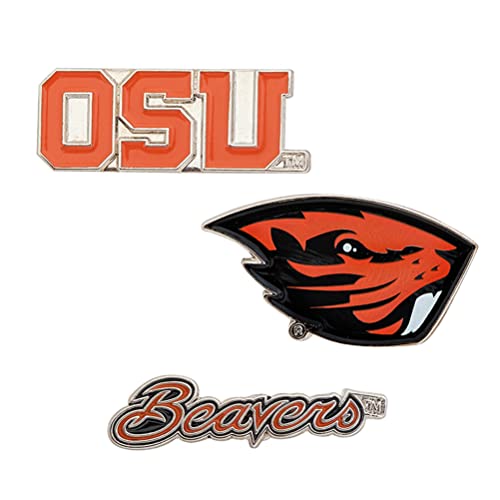 Desert Cactus Oregon State University Lapel Pins 3 Pack OSU Beavers Logo Enamel Made of Metal (Pin Set)