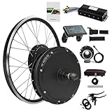 SNHMFUH 48V 2000W E-Bike Rear Wheel Conversion Kit 20In - 29In Electric Mountain Bike...