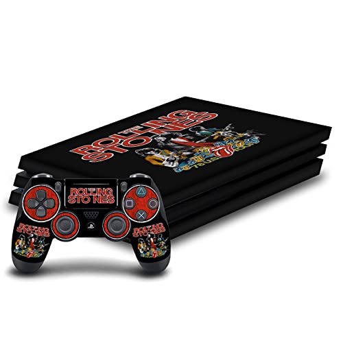 Skin PS4 Pro Autocollant Vinyle The Rolling Stones Protection Anti Rayures Console Manette