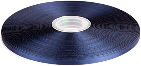 Double Faced Satin Ribbon, 6mm X 91M, Solid Polyester Ribbon for Gift Wrapping, Crafts, Wedding Party Ceremony Decoration, Floral Arrangement, Sewing (Black)