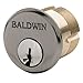 Baldwin 8328 2" Mortise Cylinder C Keyway, Matte Antique Nickel