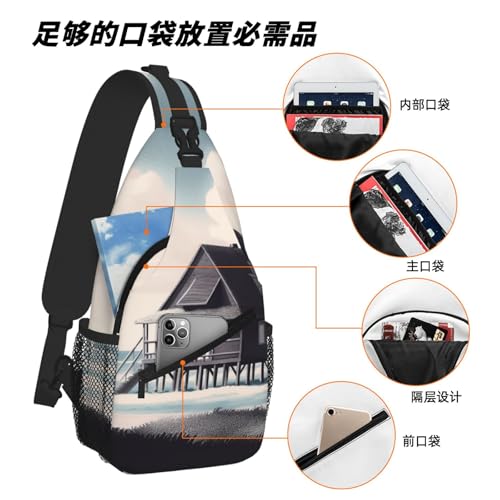 Morrale Sling para Mujer y Hombre Viaje Senderismo miniatura 6