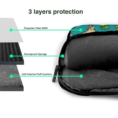 Maletín a prueba de golpes de tela Oxford con acolchado protector superior 7