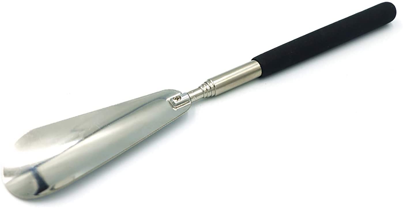 WEKONUMEX Shoe Horns, Adjustable Length Portable Telescopic Shoe Horn 25cm~74cm Lazy Shoe Horn(Black)