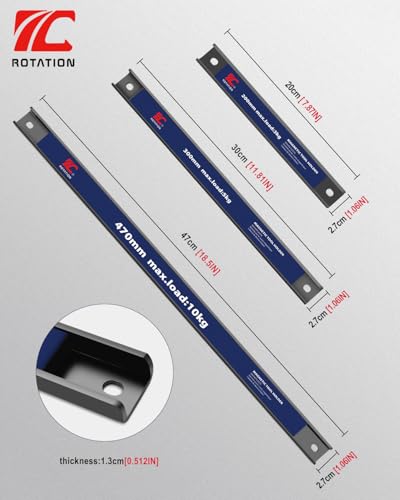 3PC-Magnetic-Tool-Holder-Set-18511878-Magnet-Strips-Multi-Size-Workshop-Garage-Kitchen-Organizer-Heavy-Duty-Magnet-Strips-Mounting-Hardware