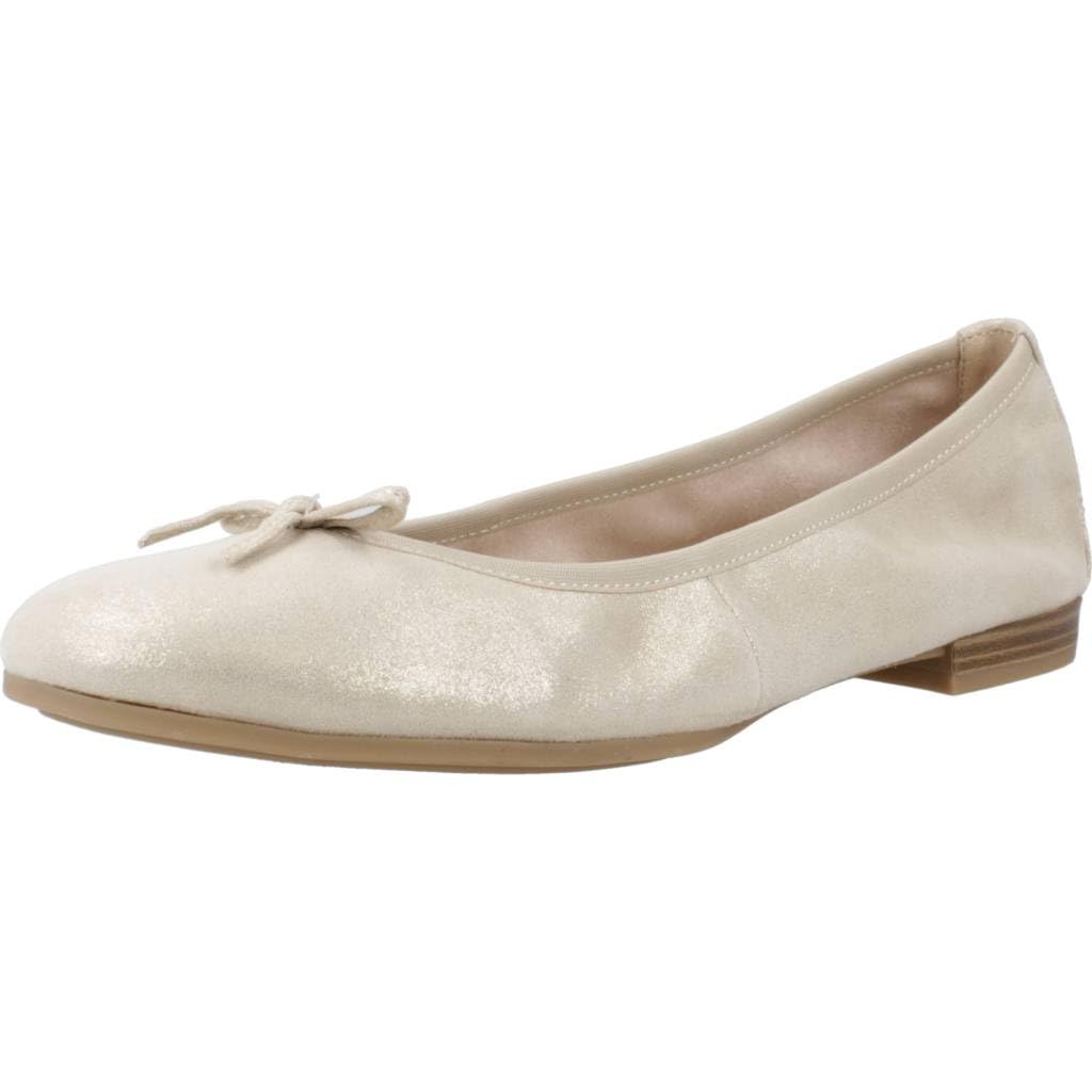 Tamaris Damen Klassische Ballerinas, Frauen Flats,Slip-ons,klassisch elegant,Ballerinen,Pumps,Halbschuhe,Sommerschuhe,Slipper,Champagne,36 EU
