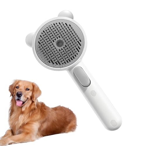Cepillo para gatos, cepillo para gatos, cepillo de masaje, cepillo de pelo y cuidado de vapor, productos de limpieza de animales, herramienta de depilación para