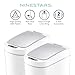 Ninestars Automatic Motion Sensor Bathroom Trash Can, 1.8 Gallon Smart Opening Garbage Bin for Bathroom, Bedroom, Kitchen, Office 2 Pack