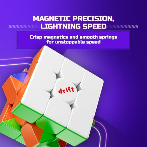 Image of Cubelelo Drift 3M v3 3x3 Magnetic Speed Cube (Standard) | 2025 Version | Ideal Speedcube for Kids Above 5 6 7 8 Years Old Children Boys Girls Adults