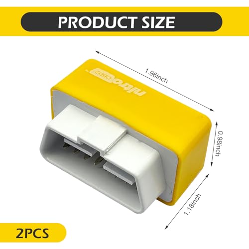 Arwrilt 2 PCS Automotive Power Upgrade Pro, Plug Drive Torque Boost, 35% More Power 25% More Torque, Suitable for Gas-oline Vehicles (Yellow) - Thumbnail 2