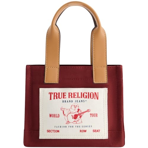 Image of True Religion Tote Bag, Women's Mini Travel Shoulder Bag with Adjustable Strap