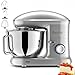 Produktbild Facelle Küchenmaschine, 1500W Knetmaschine, Küchenmaschinen, 6 Geschwindigkeiten mit Pulsfunktion Teigmaschine, Rührmaschine mit 6L Edelstahl Schüssel (Silber)