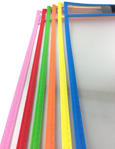 Clipco Dry Erase Pocket Sleeves Assorted Colors (6-Pack) #TOP2