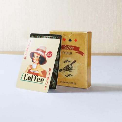Naipes Poker Retro Black Lotus Coffee 54 Cartas miniatura 7