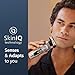 Philips Shaver Series 9000 Prestige Wet & Dry Electric Shaver Lift & Cut Shaving System SkinIQ Technology, Beard Styler, Nose Trimmer, Qi Charging Pad, Model SP9885/35 Bright Chrome Brushed