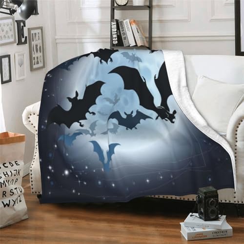 Cute Halloween Blankets for Kids/Teens/Women/Men, Halloween Blankets and Throws for Adults, Spooky Blanket for Boy/Girls/Toddler, Fall Throw Blanket for Couch 50"x 60"