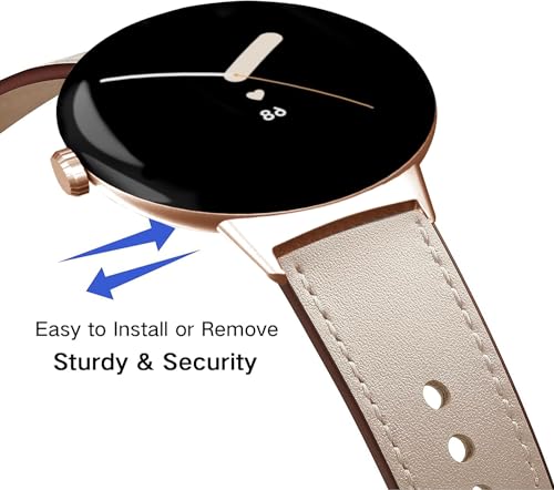 Correa de cuero compatible con Google Pixel Watch miniatura 2