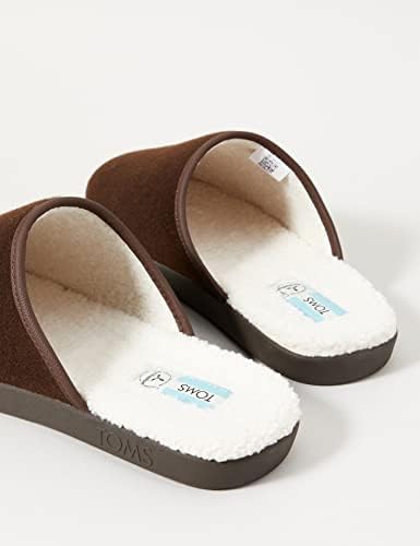 Toms Men's Slipper, Chocolate Brown Repreve Two Tone Felt (00), 8.5 | Image 6