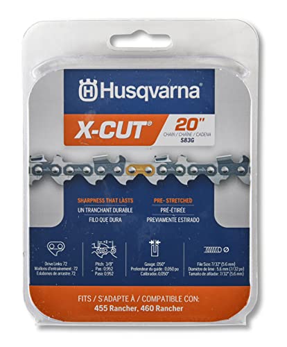 Husqvarna S83G-20 X-Cut 20" Chainsaw Chain, Grey #TOP12