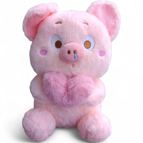 Image of Pink Sweetheart Piggy Soft Toy - 40 cm Premium Plush Stuffed Animal | Cute Cuddly Teddy for Kids & Gifting (Pink Sweetheart Piggy)